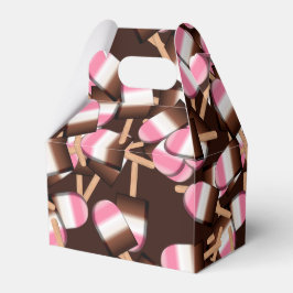 Caja Para Regalos BARRAS Napolitanas de helado de dos partidos, FAVO