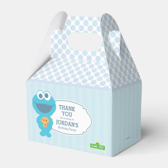 Caja Para Regalos Barrio Sésamo | Baby Cookie Monster (Front Side)