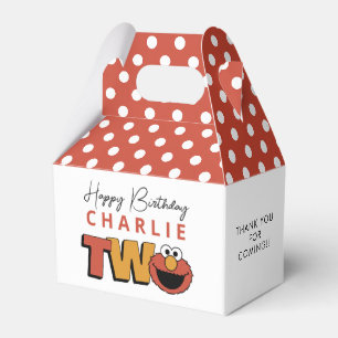 Caja Para Regalos Barrio Sésamo Elmo - Segundo Cumpleaños