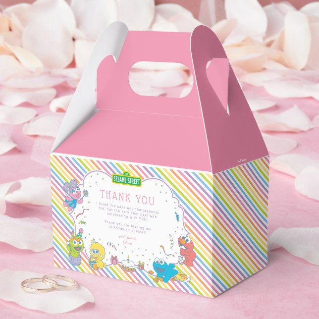 Caja Para Regalos Barrio Sésamo | Primer cumpleaños del bebé (Boda)