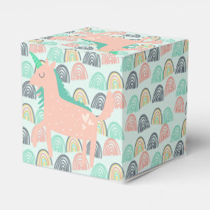 Caja Para Regalos Barrios de lluvia y Unicornios