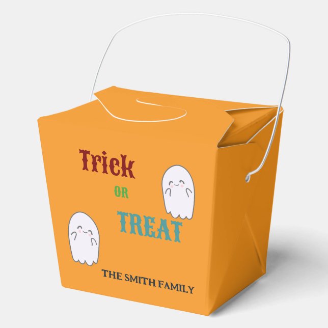Caja Para Regalos Bastante fantasma o trata Halloween (Anverso)