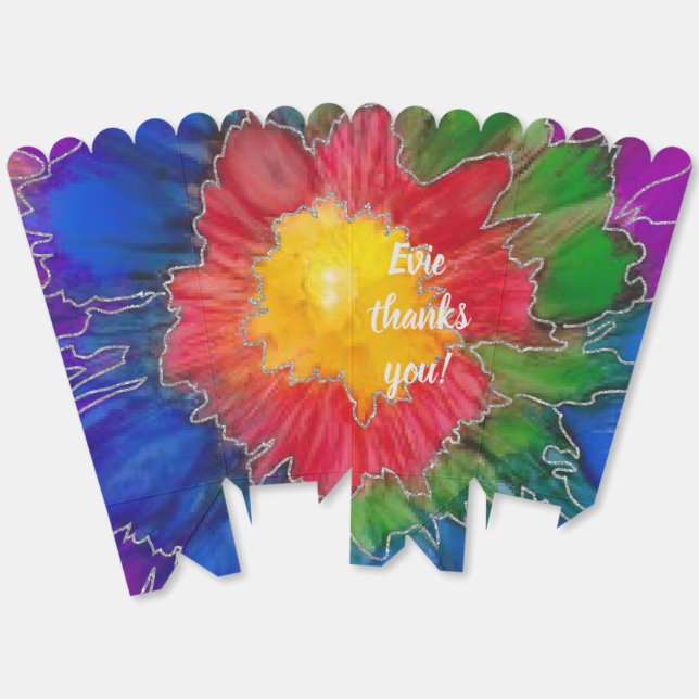 Caja Para Regalos Bat Bat Mitzvah Colores elegantes (Desplegado)