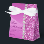 Caja Para Regalos Bat Mitzvah, Purpurina rosa<br><div class="desc">Este fantástico purpurina rosa y del lado de los diamantes Bat Mitzvah, la caja de agradecimiento es perfecta para su evento. Sería estupendo para una estación de caramelos, en una mesa de regalo de agradecimiento o en cada lugar con un favor. Asegúrate de pedir lo suficiente para todos tus invitados....</div>