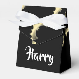 Caja Para Regalos Bates de oro sobre negro