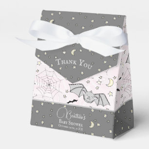 Caja Para Regalos Batitos rosados de chica lindo Halloween y otoño