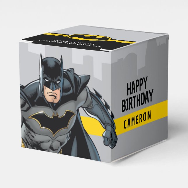 Caja Para Regalos Batman | Aniversario feliz de Chalkboard (Costado Anverso)