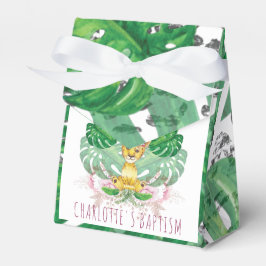 Caja Para Regalos Bautismo chica o Ilustracion de león de cumpleaños