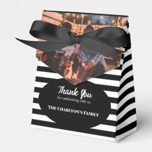Caja Para Regalos Bautizo 1 Sección Franjas de Foto Personalizadas