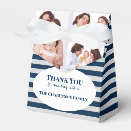 Caja Para Regalos Bautizo 3 Secciones Foto de Familia Personalizada
