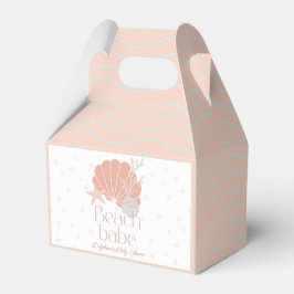 Caja Para Regalos Beach Babe Seashell Pink Girl Baby Shower
