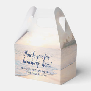 Caja Para Regalos Beach Sunset Sunrise Gracias Personalizado