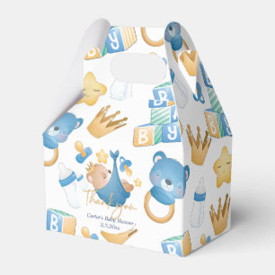 Caja Para Regalos Bear Baby Boy Pastel Baby Shower personalizado
