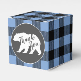 Caja Para Regalos Bear Baby Shower Boy Blue