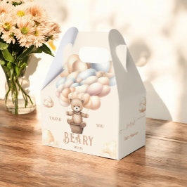 Caja Para Regalos Bearly Wait Sexo Neutral Teddy Bear Globos
