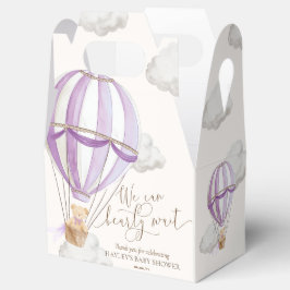 Caja Para Regalos Bearly Wait Teddy Bear Hot Air Balloon Baby Shower