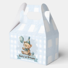 Caja Para Regalos Beary 1st Birthday Favor/Candy Box