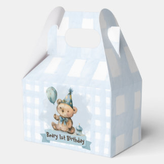 Caja Para Regalos Beary 1st Birthday Favor/Candy Box