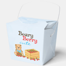 Caja Para Regalos Beary Berry Cute Blue Strawberry Cub Para Niños
