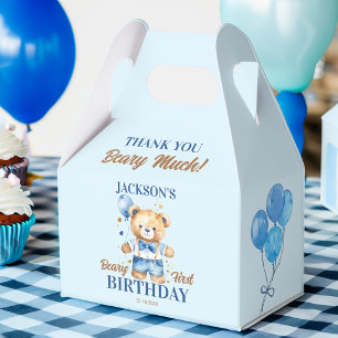 Caja Para Regalos Beary primer cumpleaños favor osito de peluche per