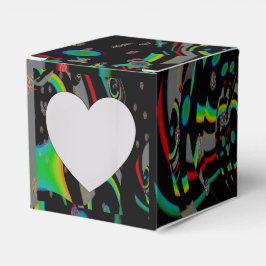 Caja Para Regalos BEAUTIFUL_GIFT_BLACK_kaleidoscope _Heart