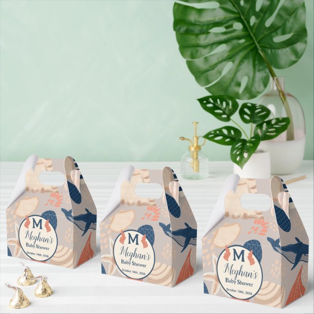Caja Para Regalos Bebé a bordo de Baby Shower Nautical (Múltiple)