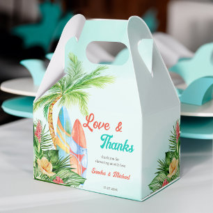Caja Para Regalos Bebé a bordo del surf tropical bebé, gracias
