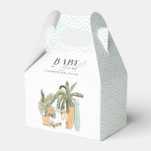 Caja Para Regalos Bebé a Bordo Palma Tabla de Surf Baby Shower