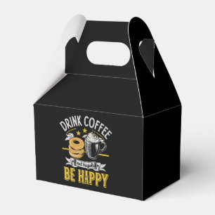 Caja Para Regalos Bebe Café Come Bagels Sé Feliz