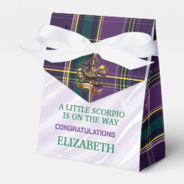 Caja Para Regalos Bebé de Escorpio Cumpleaños Temático 3"w x 1.5"l x