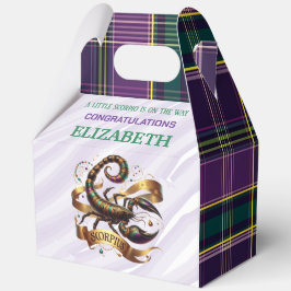 Caja Para Regalos Bebé de Escorpio Zodiac Shower 5"w x 3"l x 6.5"h