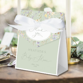 Caja Para Regalos Bebé de flores silvestres en el Baby Shower de Blo