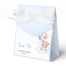 Bebé de globos de oso azul marrón