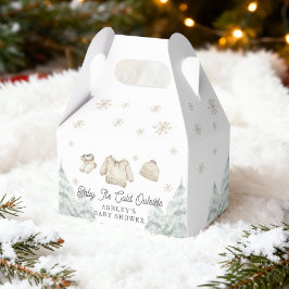Caja Para Regalos Bebé de invierno hace frío fuera de la nieve de Ba