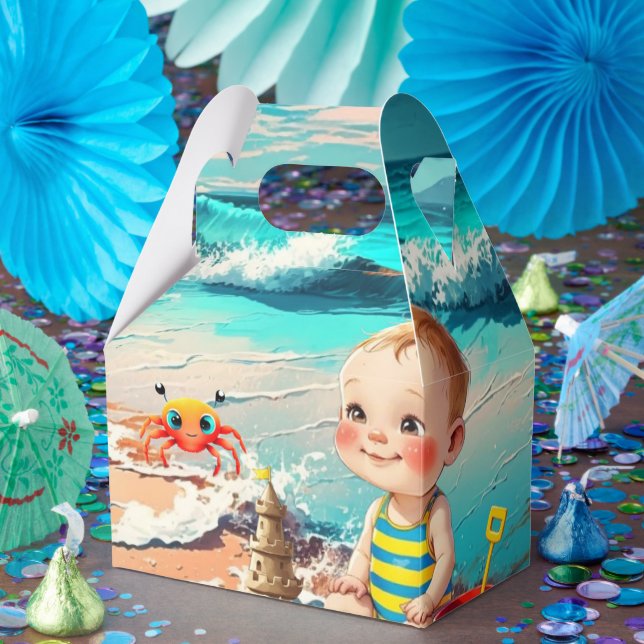 Caja Para Regalos Bebé de playa (Fiesta)