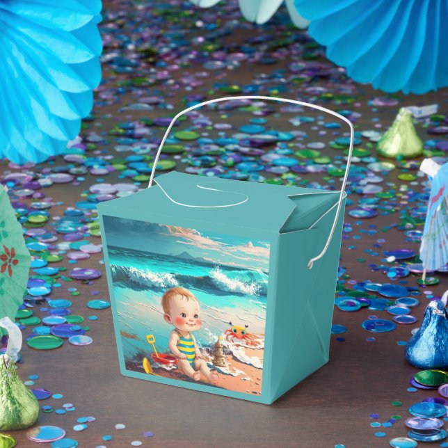 Caja Para Regalos Bebé de playa (Fiesta)