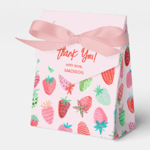 Caja Para Regalos Bebé Dulce de Fresa en la Ducha de Bebe