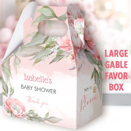 Caja Para Regalos Bebé En Bloom Chica Rosa Baby Shower Grande Gable