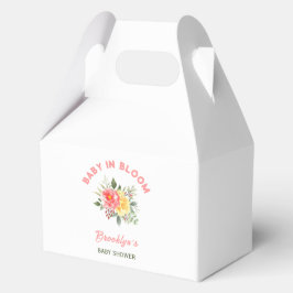 Caja Para Regalos Bebé En Bloom Flores Florales Baby Shower Botánica