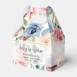 Caja Para Regalos Bebé en el Baby Shower de las flores de color de a