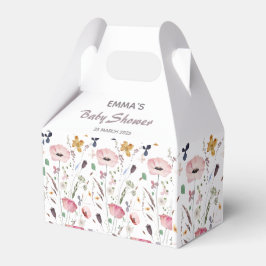 Caja Para Regalos Bebé en el florecimiento silvestre Baby Shower