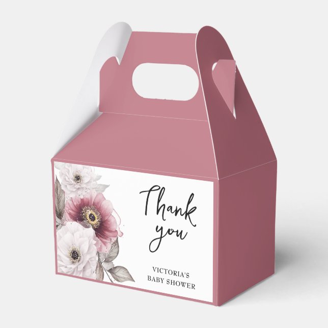 Caja Para Regalos Bebé en Flor: Fiesta de Bebé (Front Side)