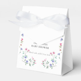 Caja Para Regalos Bebé en flor | Simple Baby Shower de Flor Silvestr