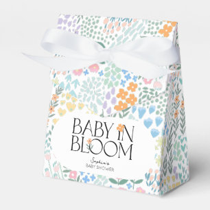 Caja Para Regalos Bebé floral colorido moderno en Baby Shower en san