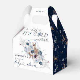 Caja Para Regalos Bebé frío afuera del Baby Shower de venados floral