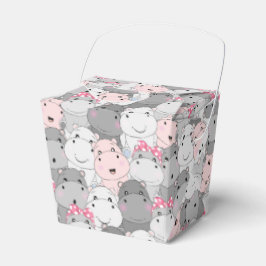 Caja Para Regalos Bebé lindo Hippo Favor Box