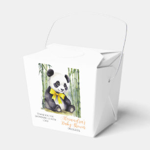 Caja Para Regalos Bebé Panda Bear Sexo Neutral Baby Shower