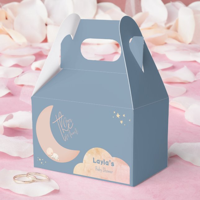 Caja Para Regalos Bebé soñado sobre la luna (Boda)