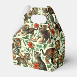 Caja Para Regalos Bebé ventilado y tigre sin foco