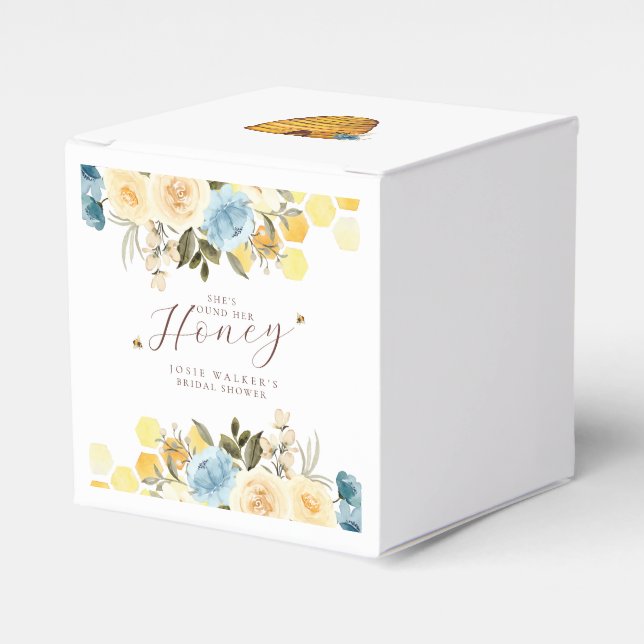 Caja Para Regalos Bee Bridal Shower (Costado Anverso)